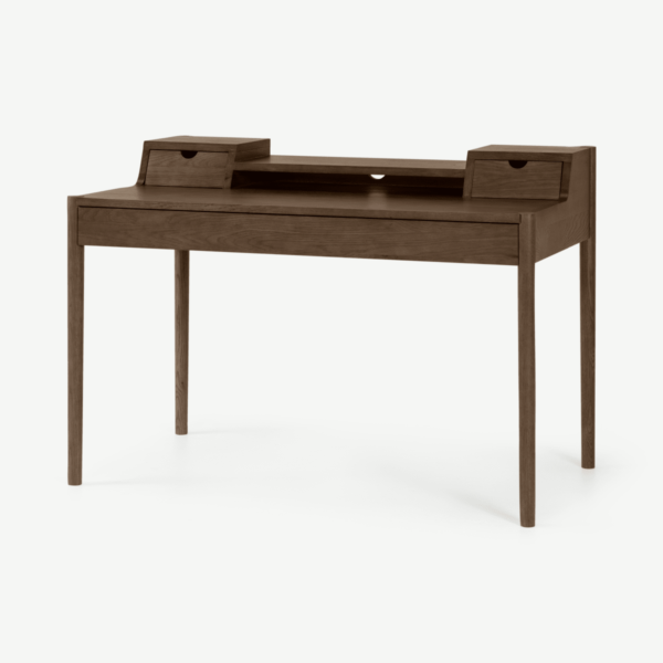 Leonie Wide Desk, Dark Stain Oak