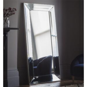 Fairfield Bevelled Leaner Floor Mirror In Silver