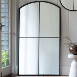 Florence Large Leaner Floor Mirror In Black