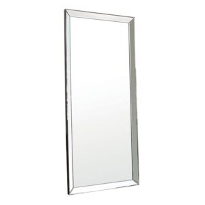 Lorain Bevelled Leaner Floor Mirror in Silver